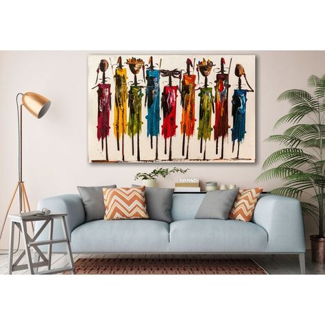 Large Metal Wall Art Dining Room, African Living Room Decor, Abstract Living Room Decor, African Decor Living Room, African Living Rooms, African Wall Decor, Art Triptych, Inexpensive Art, Zebra Canvas