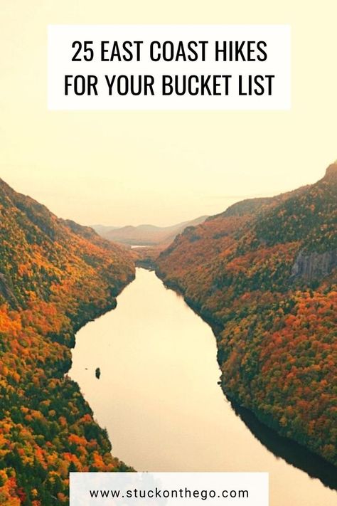 Best Hikes On The East Coast, Hiking East Coast, East Coast Hikes, East Coast Hiking, Hiking Bucket List, 2024 Resolutions, Hiking Vacations, Adventure List, Hiking Summer