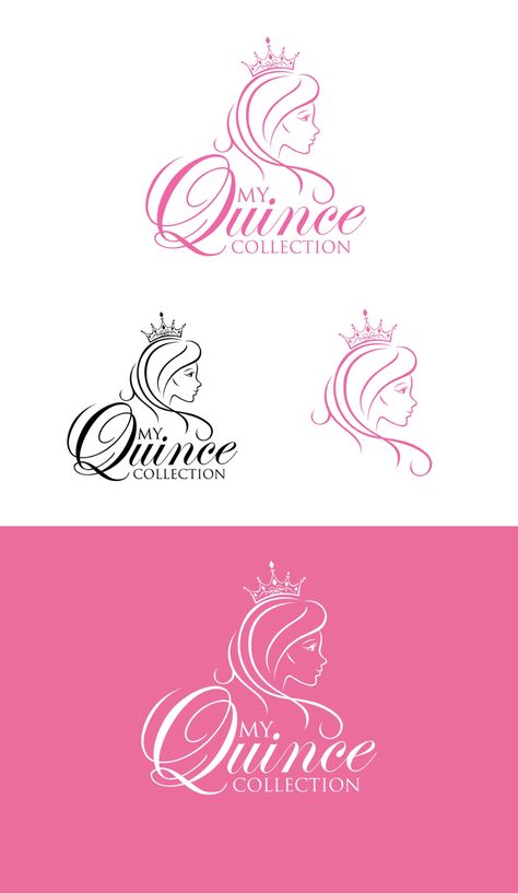 Design #88 by khingkhing | Design a logo for a national Quinceanera product company Logos, Pageant Logo Design, Mr And Ms Pageant Logo, Logo Design With Name, Pageant Logo, Quince Accessories, Quinceañera Ideas, Luxury Wedding Photography, Country Music Artists