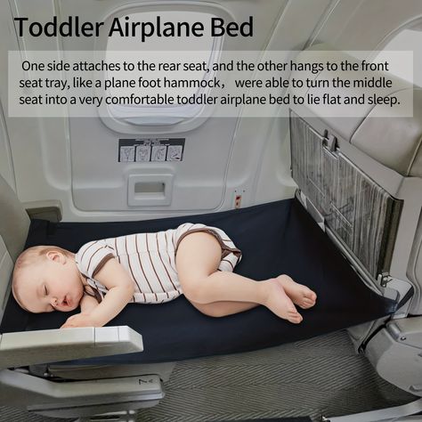 Airplane Footrest, Portable Toddler Bed, Airplane Bed, Kids Hammock, Car Seat Pad, Travel Bed, Airplane Baby, Airplane Travel, Baby Must Haves