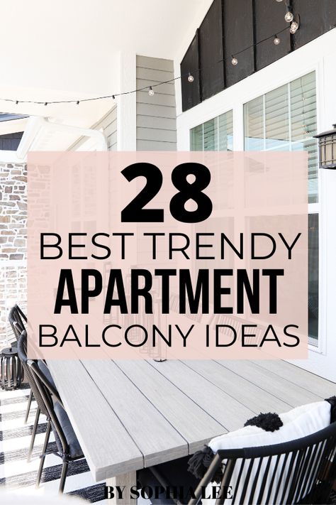 I'm seriously obsessed with all of these apartment balcony ideas! I just moved into an apartment with a patio and definitely wanted to make it super cozy. I was also looking for apartment balcony privacy ideas and this definitely helped me find one! So excited to recreate! #apartmentbalcony #firstapartment Ideas For Balcony Privacy, Balcony Ideas Apartment Big, Small Balconies Ideas Decor, Small Balcony Ideas On A Budget, Balcony Design Ideas Modern, Cozy Balcony Ideas Apartments, Apartment Patio Privacy Ideas, Patio Ideas Apartment, Apartment Balcony Privacy Ideas