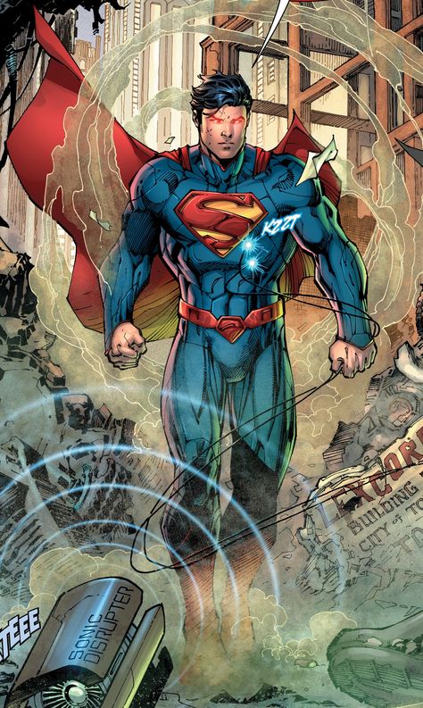 New 52 Steel Dc Comics, Art Dc Comics, Superman Man Of Steel, Superman Art, Univers Dc, Superman Comic, Dc Comics Superman, Pahlawan Marvel, Pahlawan Super