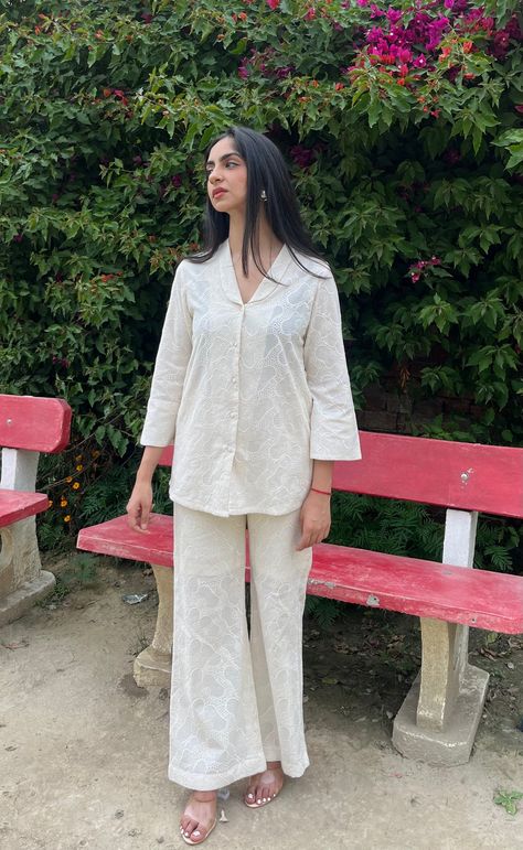 Co-ord sets and western wear Chicken Co Ord Set, Co Ords Pakistani, Co Ord Design, Coord Sets For Women Cotton, New Coord Set Designs, Co Ords Outfits Casual, Code Set Dress Indian, Indian Co Ord Set Casual, White Coord Sets For Women