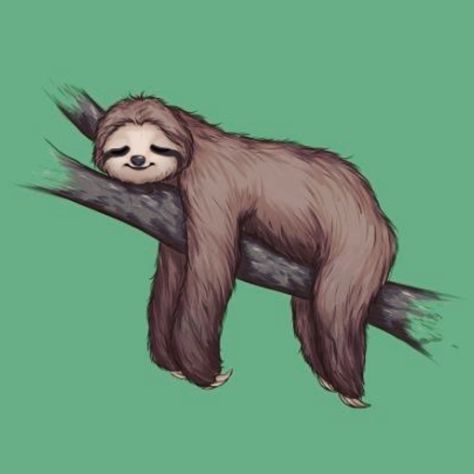 Really love what LazyDayzSewing is doing on Etsy. Art, Sloth Art, Sloth, Art Print