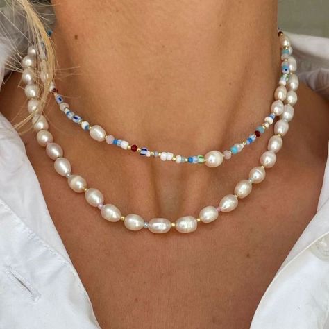 Bracelets Homemade Ideas, Homemade Jewelry Ideas Necklace, Homemade Pearl Necklace, Homemade Necklace Ideas, Homemade Jewelry Ideas, Homemade Necklace, Homemade Necklaces, Diy Bracelets Patterns, Armband Diy