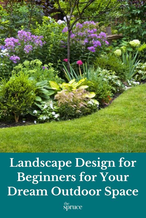 Learn how to plan a basic landscape design with new plants and features. Our guide is packed with beginner tips and information to help you begin. #springgardenideas #landscapeideas #gardeningadvice #howtogrow #indoorflowers #plantparenttips #thespruce Basic Landscape Design, Landscape Design Basics, How To Design Landscaping, Basic Landscaping, Basic Landscape, Plant Layout, How To Landscape, Design For Beginners, Small Balcony Garden