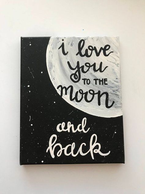 Art Mini Toile, Easy Pencil Drawings, Canvas Painting Quotes, Wall Art Love, Easy Canvas Art, Simple Canvas Paintings, Cute Canvas Paintings, Easy Canvas Painting, Seni Cat Air