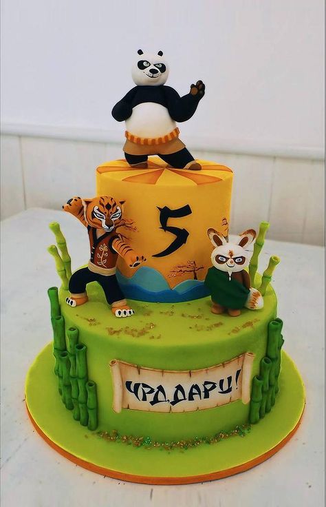 Kung Fu Panda Cake Ideas, Kunfu Panda Cake, Kung Fu Panda Cake Birthdays, Kung Fu Panda Birthday Party Ideas, Kung Fu Panda Birthday Cake, Kung Fu Panda Party Ideas, Kung Fu Panda Cake, Panda Birthday Theme, Master Tigress