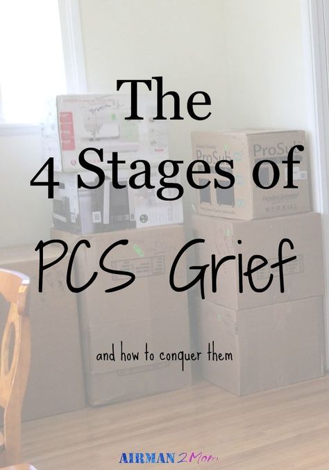 When you move with the military you may think you don't need to grieve. But when you move with the military there is still a grieving process. Here are the 4 stages you need to process through when you move with the military. #pcsseason #stagesofgrief #mi Military Girlfriend, Pcs Tips, Pcs Move, Female Military, Military Move, Military Man, Navy Girlfriend, Military Retirement, Military Pins