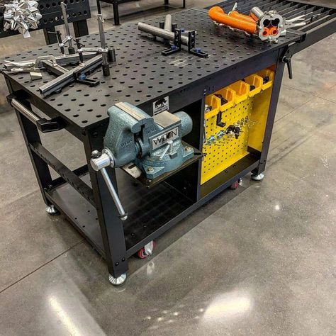 Welding Table For Sale, Magnetic Tool Holder, Routeur Cnc, Welding Table Diy, Table Modular, Tool Chests, Welding Tables, Welding Cart, Tool Holders