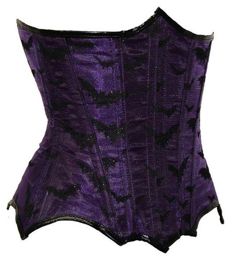 Dr. Frankenstein Purple & Black Bat Print - Steampunk Underbust Corset with Lace-Up Back Gothic Victorian  http://www.nuclearwasteunderground.com/servlet/the-3888/Dr.-Frankenstein-Purple-%26/Detail Purple Vampire Costume, Gothic Purple Outfit, Purple And Black Goth Outfits, Purple Gothic Outfits, Black And Purple Goth Outfit, Black And Purple Clothes, Purple And Black Clothes, Purple Clothes Png, Dark Purple Clothes