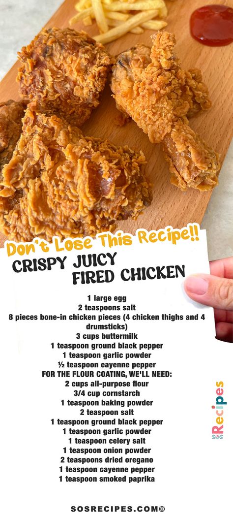 Chicken Fried Chicken In Oven, Essen, Flavorful Fried Chicken, Best Crispy Fried Chicken Recipe, Best Fried Chicken Seasoning, How To Make Chicken Fried Chicken, Oven Fried Chicken Recipes Crispy, Easy Fried Food Recipes, Best Fry Chicken Recipe