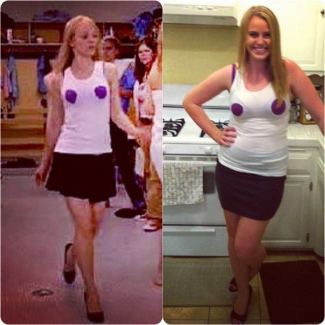 75 Last-Minute College Halloween Costume Ideas Regina George Halloween, Halloween Diy Costume, College Halloween Costume Ideas, Girl Halloween Costumes, College Halloween Costume, Bruh Girl, Blonde Halloween Costumes, Halloween College, Teenage Halloween Costumes