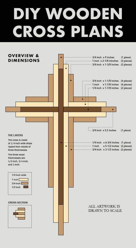 Wooden Cross Crafts, زجاج ملون, Wood Projects Plans, Woodworking Project Plans, Wood Crafting Tools, Woodworking Furniture Plans, Diy Holz, Wood Working Gifts, Wood Crosses