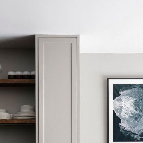 Farrow & Ball on Instagram: "This beautiful kitchen, featuring #PurbeckStone, uses Modern Emulsion on the walls for a tough, hardwearing finish - the ideal solution to those not wanting to sacrifice colour for durability. Featuring Purbeck Stone on the walls and cabinets. #FarrowandBall #ModernEmulsion" Purbeck Stone Kitchen, Farrow And Ball Purbeck Stone, Farrow And Ball Kitchen, Purbeck Stone, Stone Kitchen, Farrow And Ball, Paint Colours, Beautiful Kitchen, Kitchen Paint