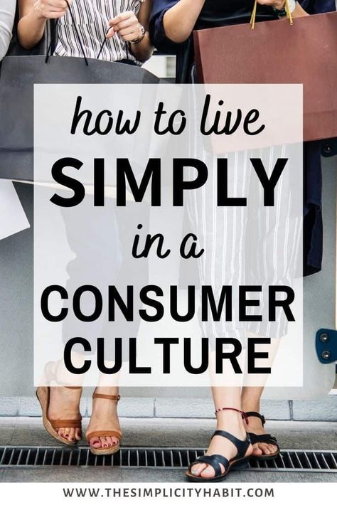 Deciding to live more simply isn't always easy. It does go against the grain with the consumer culture we live in. Read on for tips on learning to live simply in a culture that tends to focus on materialism and consumerism. #simplify #livesimply #minimalism Modern Homemaking, Anti Consumerism, Family Mission Statements, Minimalist Challenge, Digital Minimalism, Feeling Let Down, Simple Living Lifestyle, Family Mission, Homemaking Tips