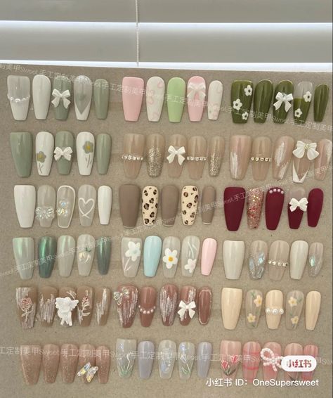 Korean Nails Inspo Aesthetic, Korean Nail Charm, Matte Korean Nails, Cute Korean Nails Acrylic, Pretty Nails Korean, Acrylic Nails Korean Aesthetic, Korean Nail Acrylic, Korean Matte Nails, Korean Style Acrylic Nails