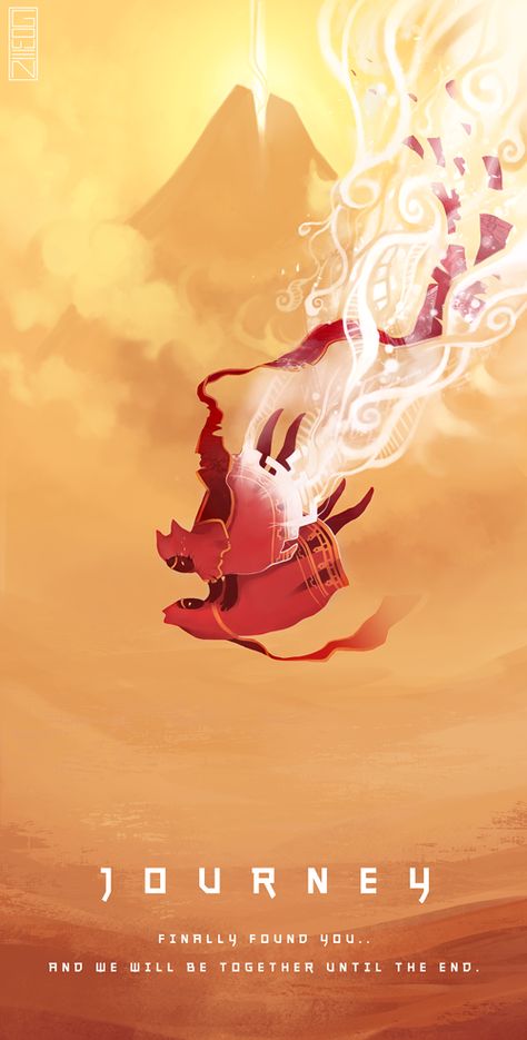 Journey - finally found you by xyGowenxy.deviantart.com on @DeviantArt Journey Game, 3ds Games, Games Journey, Sky Games, Child Of Light, Found You, Go For It, Nintendo 3ds, Video Game Art