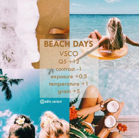 Tumblr, Vsco Ocean Filter, Best Beach Filters, Filter For Beach Photos, Ocean Filter Iphone, Summer Presets Vsco, Beach Filter Vsco, Vsco Filter Beach, Vsco Beach Filter