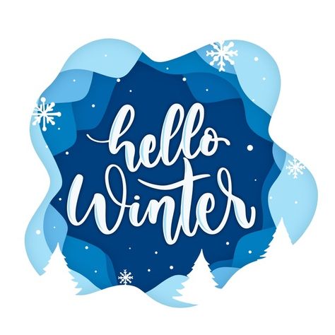 Winter Lettering, Silhouette Cameo Christmas, Cartoon Gif, Snow Design, Winter In Japan, Snow Illustration, Background Winter, Winter Words, Eid Cards