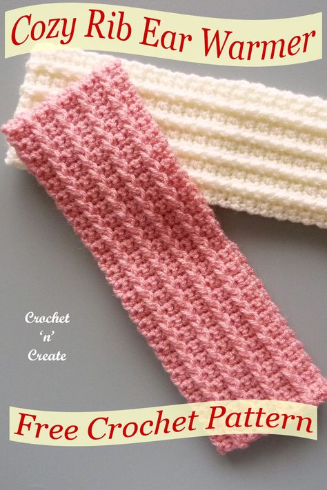 Free crochet cozy rib ear warmer pattern, make for gifts or for yourself. Check it out and don’t forget to save it to your boards. #crochetheadband #crochetearwarmer #crochetforwinter #crochetncreate Crochet Headband Sizes, Crochet Ear Warmer Free Pattern, Crochet Blanket Scarf, Crochet Blanket Ideas, Crochet Ear Warmer Pattern, Scrap Crochet, Easy Crochet Headbands, Crochet Headband Pattern Free, Crochet Headbands