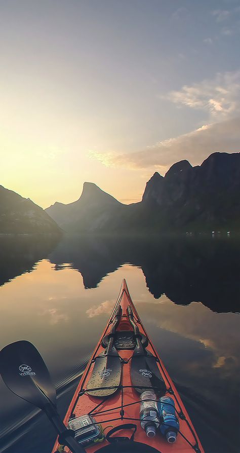 Lofoten, Kayaking Aesthetic, Vision Board Photos, Vision Board Pictures, Bushcraft Camping, Adventure Photography, Canoe And Kayak, Travel Aesthetic, Nature Travel