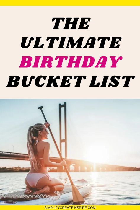 The best things to do on your birthday with fun ideas for celebrating your birthday alone or how to celebrate your birthday with friends. These birthday celebration ideas will help you enjoy your special day. What To Do For Birthday Ideas, Birthday Activities For Girlfriend, Birthday Adventure Ideas, Unique Things To Do On Your Birthday, What To Do On Your Birthday Things To Do, Birthday Staycation Ideas, Things To Do On Your Birthday Ideas Activities, Fun Things To Do For Birthday, Summer Birthday Ideas For Women