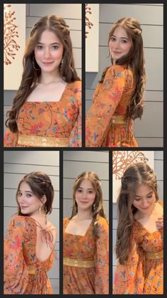 Hairstyle For Lehenga, Simple Hairstyle For Saree, Lehenga Hairstyles, Hairstyles For Gowns, Hair Style On Saree, Engagement Hairstyles, Traditional Hairstyle, Extension Hair, Open Hairstyles