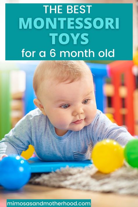 Did you know that a baby’s brain doubles in size in the first year?? Children naturally learn so much through play. Montessori toys are some of the best options for helping even the littlest learner develop a curious mind. Check out this list for some the best Montessori toys for a 6 month old! Montessori, Sensory Activities For 6 Month Old, 9 Month Baby Toys, 6 Months Old Activities, 6 Month Old Toys, 6 Month Baby Activities, 6 Month Toys, Best Montessori Toys, Six Month Baby