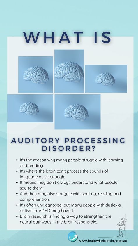 Apd Auditory Processing Disorder, Audio Processing Disorder, Mental Health Signs, Asd Spectrum, Adulting Hacks, Disorder Quotes, Neural Pathways, Auditory Processing Disorder, Sensory Disorder