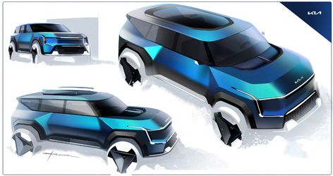 Motocross, Kia Ev9, Suv Concept, Ev Suv, Car Interior Design Sketch, Concept Car Sketch, Concept Inspiration, Car Max, Electric Suv
