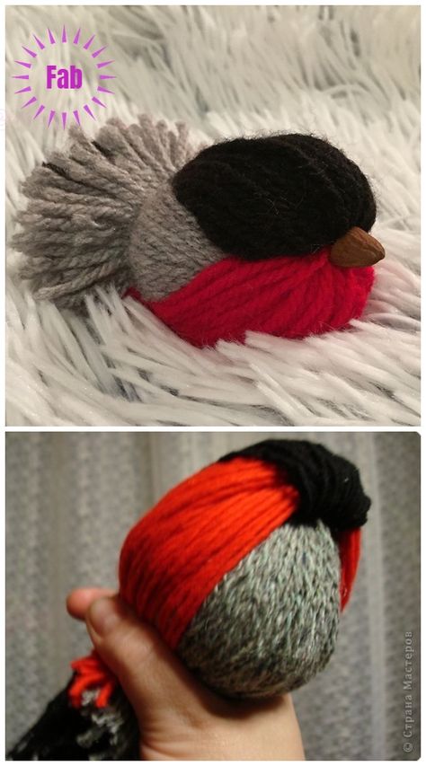 Bird Diy Crafts, Yarn Birds, Birds Craft, Birds Diy, Fun Yarn, Bird Diy, Yarn Animals, Easy Yarn Crafts, Yarn Crafts For Kids