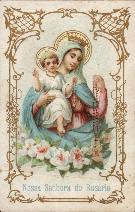 Panna Marie, Vintage Holy Cards, Blessed Mary, Jesus And Mary Pictures, Queen Of Heaven, Catholic Images, Sainte Marie, Blessed Mother Mary, Child Jesus