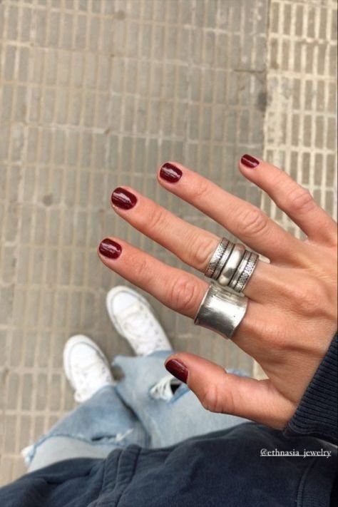 Chunky Silver Jewellery, Nail Ring, Chunky Jewelry, Dope Jewelry, Jewelry Lookbook, Funky Jewelry, Funky Nails, Jewelry Inspo, Dream Jewelry