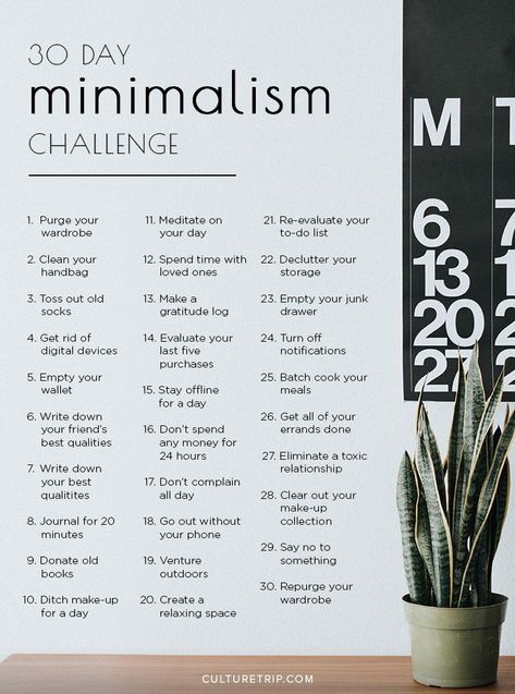 Minimalist Lifestyle, Tenk Positivt, Minimalist Challenge, Minimalism Challenge, Minimalism Lifestyle, Self Care Activities, Life Organization, Self Improvement Tips, Simple Living