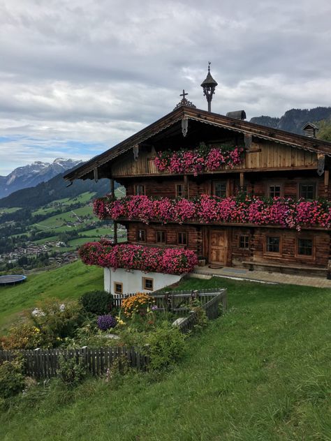 Graz, House In The Alps, Austrian House Interior, Austrian Alps Aesthetic, Mountaintop House, Alps Cabin, Austrian House, Austria House, Austria Aesthetic