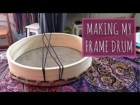 Frame Drum - Time Lapse|#handpan,#Handdrum,#handpanartist,#handpandrumnoten,#handpandrumvideo,#handpandrum,#handpanlearning,#handpanlesson,#handpanphotography,#handpantutorials,#nativeamericanhanddrum Samana, Diy Shaman Drum, Native American Knowledge, Drum Craft, Ocean Drum, Making Medicine, American Indian Crafts, Shamanic Drum, Frame Drums