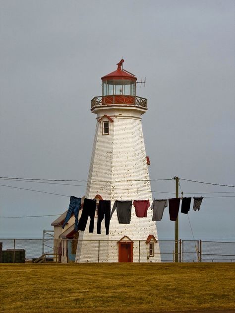Clothes Lines, Lighthouse Photos, Red Neck, Lighthouse Keeper, Lighthouse Pictures, Beautiful Lighthouse, Beacon Of Light, Light Houses, Prince Edward Island