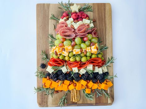 HOW TO BUILD A CHRISTMAS TREE CHARCUTERIE BOARD Making A Christmas Tree, Christmas Tree Charcuterie Board, Tree Charcuterie Board, Christmas Tree Charcuterie, Tree Charcuterie, Food Displays, Christmas Season, Charcuterie Board, Christmas Seasons