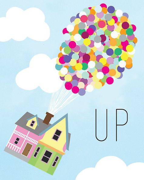 House from the movie UP Enamel Pins