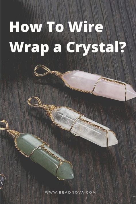 Necklaces For Work, Crystal Jewellery Making, Wire Wrapping For Beginners Simple, Making Jewelry With Crystals, Wire Wrap Raw Crystals, Crystal Point Pendant, Gemstone Wire Wrapping, Diy Crystal Jewelry Necklaces, Crystal Wrapped Earrings