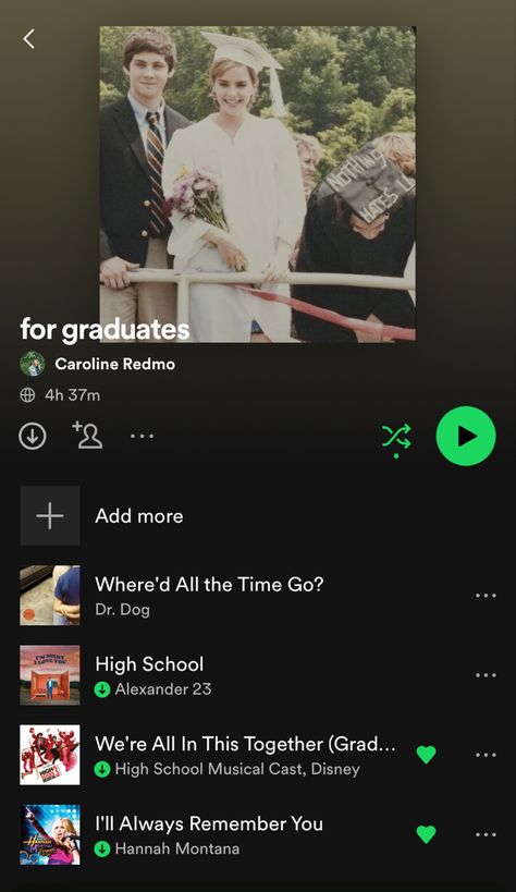 the most nostalgic playlist i have ever crafted High School Playlist Covers, Graduation Playlist Cover, Prom Playlist Cover, Graduation Party Music Playlist, Senior Playlist, Graduation Songs High School, Senior Year Playlist, Senior Year Aesthetic 2024, Senior Year Journal