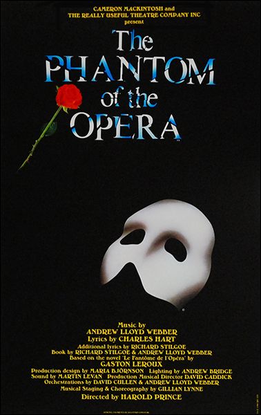 Phantom of the Opera Broadway Musicals Posters, Broadway Poster, Musical Theatre Posters, Broadway Posters, Opera Music, Broadway Nyc, Broadway Show, Musical Theatre Broadway, The Phantom Of The Opera