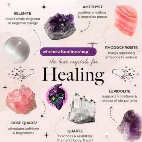 Cleaning Crystals, Spirituality Practice, Spell Components, Energy Stones Crystal Healing, Crystal Knowledge, Crystals Chakras, Best Healing Crystals, Crystal Healing Chart, Healing Spells