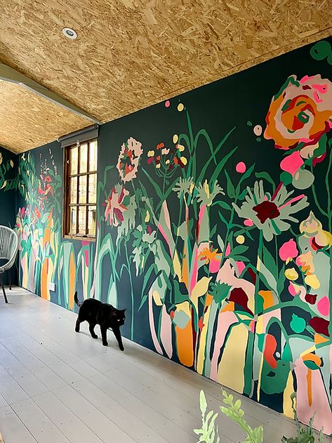 Abstract Murals, Office Mural, Garden Mural, Flower Mural, Wall Murals Painted, Custom Murals, Mural Design, Mural Wall Art, Living Wall