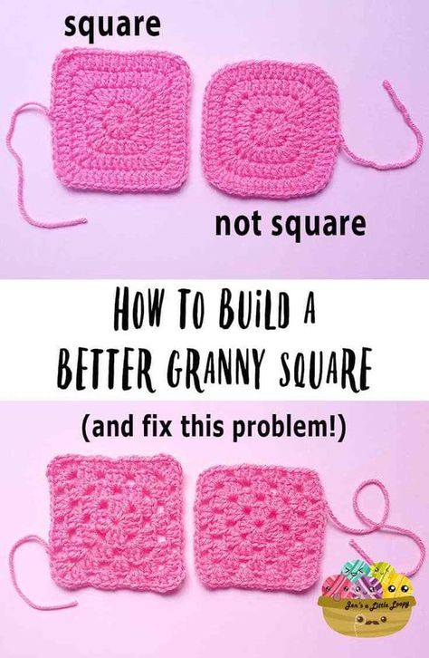 Single Crochet Square Pattern, Sew Granny Squares Together, Granny Square Crochet Pattern Beginner, Easy Granny Square For Beginners, Crochet Granny Square Beginner, Motifs Granny Square, Granny Square Pattern Free, Solid Granny Square, Sunburst Granny Square