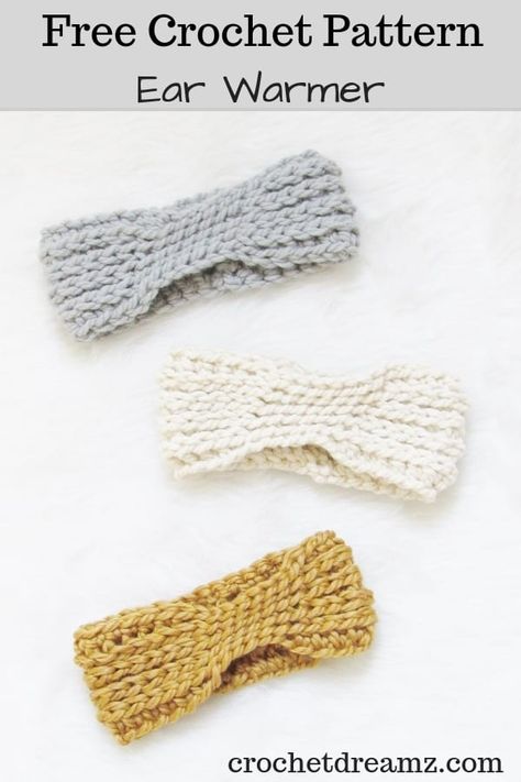 The 15 minute crochet ear warmer free pattern is a quick and simple make. The DIY tutorial shows you how to make this chunky ear warmer headband for women that is fit for any beginner. This elegant accessory comes in kid, teen, adult sizes. #crochet, #crochetfreepattern, #crochetearwarmer, #crochetheadband, #crochetwomensearwarmer, Amigurumi Patterns, Crochet Ear Warmer Free Pattern, Ear Warmer Crochet Pattern, Ear Warmer Crochet, Crochet Ear Warmer Pattern, Crochet Phone Cases, Crochet Headbands, Crochet Mobile, Crochet Headband Pattern