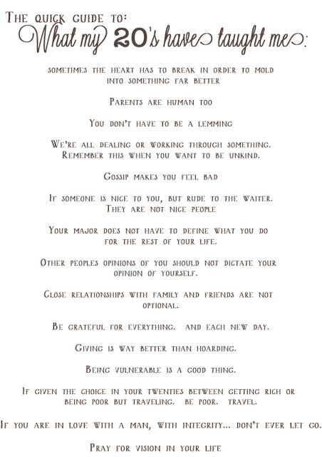 What My 20's Have Taught Me... Happy Thoughts, This Year Has Taught Me, Temet Nosce, Sarah Tucker, My Twenties, Smart Girl, Word Up, Wonderful Words, Quotable Quotes