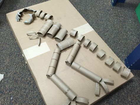 Dinosaur Hopscotch, Skeleton Art Projects, Dinosaurs Eyfs, Dinosaur Art Projects, Dinosaur Classroom, Skeleton Craft, Spring Lesson Plans, Dinosaur Activities Preschool, Dinosaur Projects