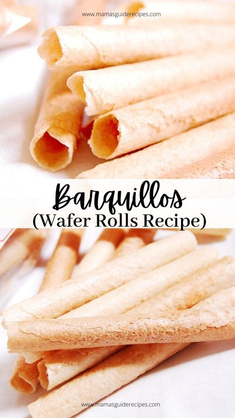 Wafer Rolls Recipe, Wafer Cookie Recipe, Tuiles Recipe, Wafer Rolls, Crispy Rolls, Sweet Buffet, Crispy Cookies, Biscotti Recipe, Roll Cookies